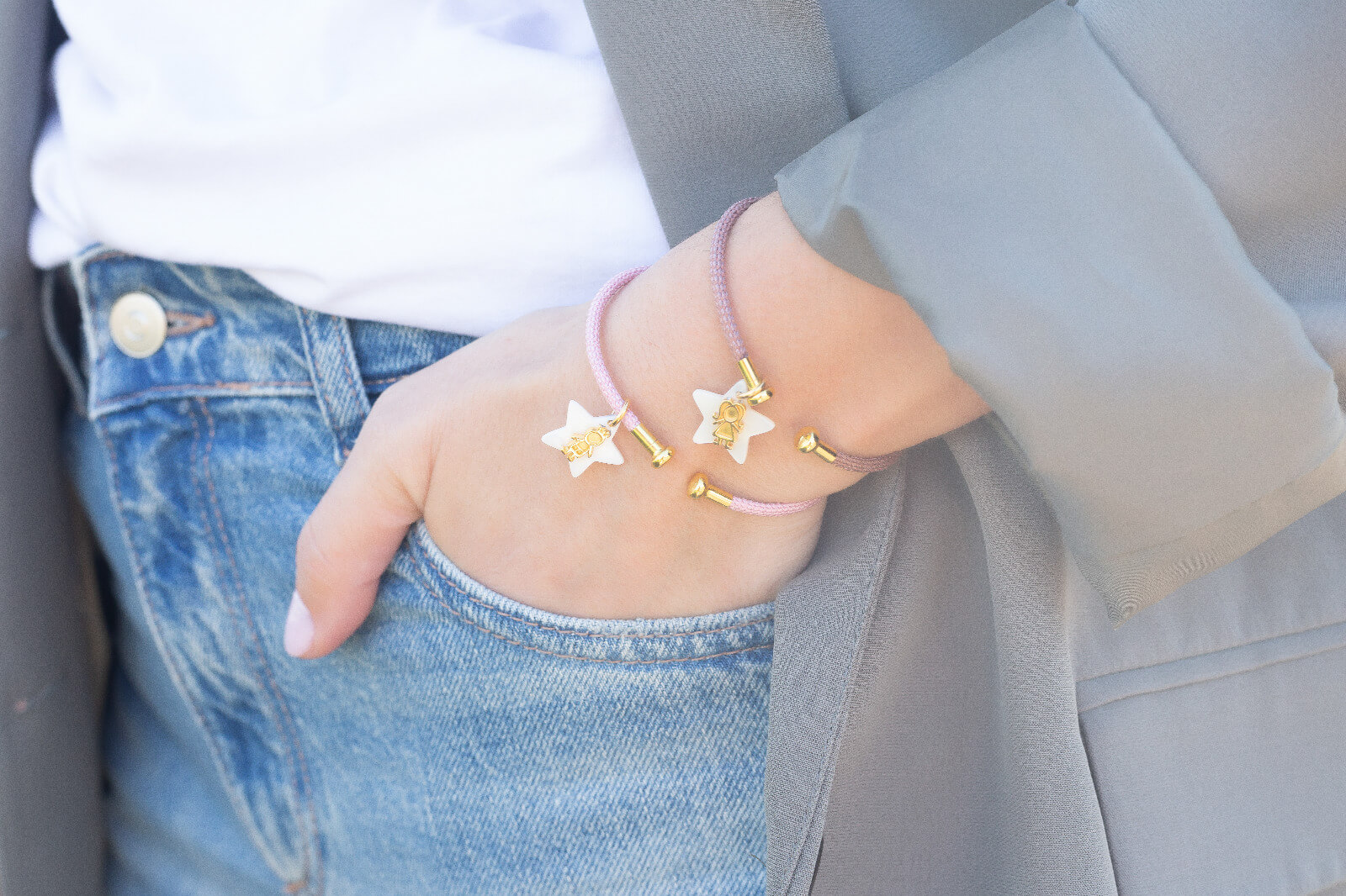 Bisutería 3 pulseras estrella